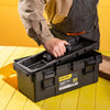 Ящик для инструментов Deli из 5 предметов, армированный пластиковый ящик для инструментов, 17-дюймовый ящик для инструментов, набор инструментов DL-TC270