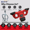 ECVV 2400 Вт Ручной Электрический Бетономешалка 6-скоростной Регулируемый 0-1200 об/мин для перемешивания краски, цементного штукатурного раствора, порошкового покрытия