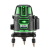 ECVV 2-линейный зеленый лазерный уровень и штатив с режимом косой черты 1,5 м. Самовыравнивающийся инструмент для перекрестной маркировки. Штатив из алюминиевого сплава 1,5 м с адаптером 180 градусов.