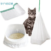 Вкладыши для кошачьего туалета Jumbo одноразовые мешки с шнурком для кошачьего котенка Очень толстый устойчивый к царапинам мешок для туалетного лотка для домашних животных 10 рулонов в упаковке