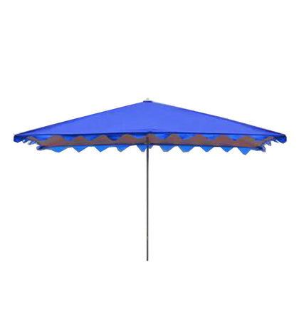 Зонт от солнца с навесом Прямоугольный уличный зонт с наклонным солнцезащитным зонтом Коммерческий большой складной квадратный прямоугольный зонт с утолщенным наклонным зонтом Синий 3x2 Шесть