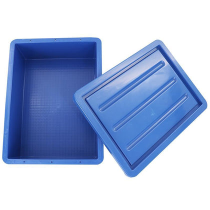Покрытая синяя коробка оборота, утолщенная логистическая отделка коробки, новый материал 600 * 400 * 340 