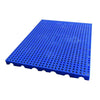 Пластиковая поддонная опорная плита для склада, пластиковая картонная доска, напольная пластина, решетчатая пластина, многофункциональная опорная пластина с круглым отверстием, синяя, 100*80*5 см