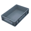 Утолщенная пластиковая логистическая коробка европейского стандарта, коробка для оборота автозапчастей, коробка для хранения деталей, коробка 600*400*230, серая