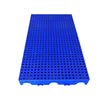 Пластиковая поддонная опорная плита для склада, пластиковая картонная доска, напольная пластина, решетчатая пластина, многофункциональная опорная пластина с круглым отверстием, синяя, 100*80*5 см