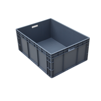 10 шт. пластиковая оборотная коробка, утолщенная логистическая коробка без крышки, коробка для хранения автозапчастей, коробка для деталей 300*200*150 мм, серая, без крышки