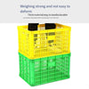 6 шт., пластиковая корзина, оборотная корзина, прямоугольная утолщенная корзина для фруктов, больших овощей, оптовая продажа, рама, логистическая оборотная коробка, 450*305*240 мм, синяя