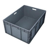Утолщенная пластиковая логистическая коробка европейского стандарта, коробка для оборота автозапчастей, коробка для хранения деталей, коробка 600*400*230, серая