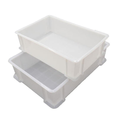 6 шт. утолщенный пластиковый логистический оборотный ящик, детали коробки, классификационная корзина, ящик для инструментов, ящик для хранения, ящик для хранения № 5, белый, 340*270*130 мм