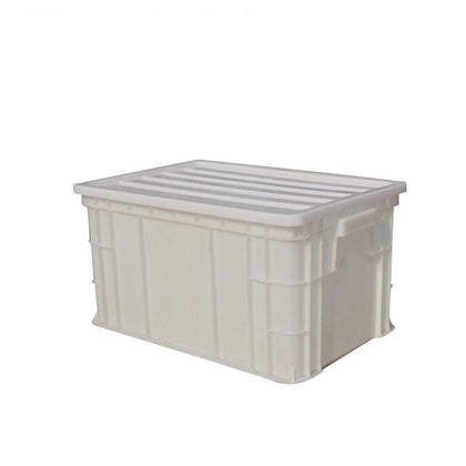Пластиковый оборотный ящик Аппаратная коробка Коробка для компонентов Коробка для деталей Коробка для хранения Материал Коробка для хранения Коробка для хранения Белый 520*350*285 мм с крышкой