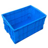 Пластиковый оборотный ящик, прямоугольный синий утолщенный ящик для хранения материалов, рама для логистической транспортировки, 550*420*260 мм
