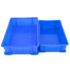 6 шт. утолщенные пластиковые пластины, логистическая коробка для оборота, коробка для деталей, классификация поддонов, корзина для инструментов, ящик для хранения, ящик для хранения, синий, 410*310*145 мм