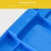 Пластиковый оборотный ящик, прямоугольный синий утолщенный ящик для хранения материалов, рама для логистической транспортировки, 550*420*260 мм