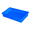 10 шт. пластик (квадратная пластина) Логистическая коробка Коробка для хранения на сборочной линии Коробка для деталей пищевой тарелки Коробка для классификации склада Пластиковая корзина Пластиковая корзина Пластина для разведения Синяя 440x295x80 мм