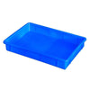 6 шт. утолщенная пластиковая коробка, прямоугольная оборотная коробка, пластиковая квадратная коробка, пластиковая пластина, пластиковая квадратная коробка, оборотная коробка, коробка для деталей [квадратный синий 3, 560x370x80 мм]