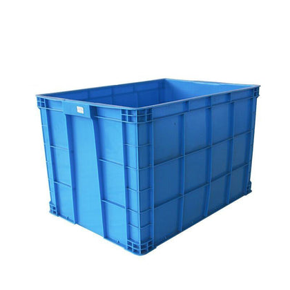 Логистический оборотный ящик, ящик для хранения большой емкости, пластиковый ящик для хранения одежды, игрушек, ящик для хранения инструментов, 835*570*510 мм, синий