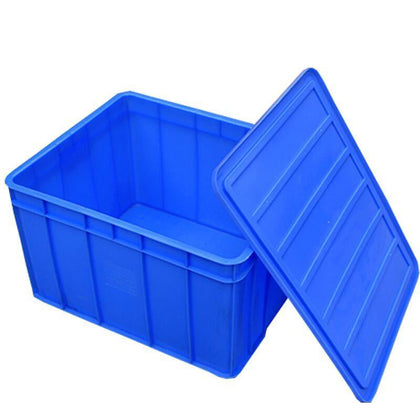 Оборотная коробка Пластиковые детали Коробка для хранения материалов Коробка для отделки Коробка для аксессуаров Коробка для аксессуаров Резиновая рамка Ящик для инструментов Прямоугольная коробка Синяя с крышкой