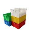 Утолщенная оборотная коробка Прямоугольная пластиковая коробка Логистическая коробка может быть покрыта отделочной коробкой Пластиковая коробка Коробка 520 * 380 * 230 Синий
