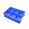 6 шт. пластиковая коробка для оборудования Коробка для деталей Коробка с фиксированным отделением Коробка для классифицированного хранения Отдельная коробка для оборота Аксессуары для винтов Ящик для инструментов Длинный 6 сеток Синий (360 * 250 * 140)