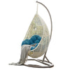 Hanging Chair Family Net Red Hanging Basket Rattan Chair Balcony Leisure Chair Indoor Lazy Bird's Nest Swing Rocking Chair Vegas Hanging Chair White