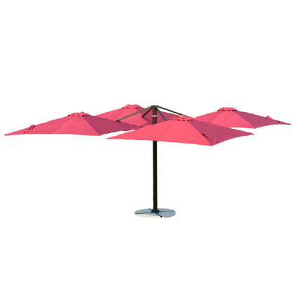 Вино-красный большой уличный зонтик от солнца, уличный зонт, дворовый зонт, уличный зонт, римский зонт, большой зонт от солнца, пляжный зонт