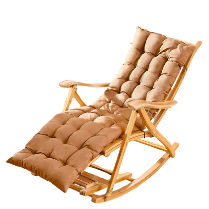 Кресло-качалка Кресло с откидной спинкой для взрослых Складной стул Бытовой стул из ротанга Стул для отдыха Ленивое кресло Кресло для пожилых Балкон Прохладный стул Двор Бамбуковый стул