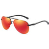 NALANDA Оранжевые поляризационные солнцезащитные очки-авиаторы UV400 с зеркальными линзами, металлическая оправа, мужские женские очки с двойными мостами для путешествий на открытом воздухе, ежедневного использования