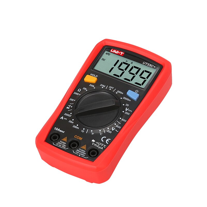 UNI-T Digital 600V Multimeter Professional Palm Size Multimeter Electrical Handheld Ammeter Meter With Backlight Data Hold