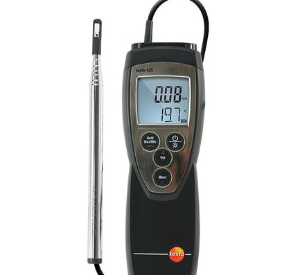 Тепловой анемометр Анемометр с горячей проволокой Высокоточный промышленный тестер объема воздуха, скорости ветра и температуры