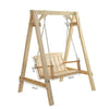 Solid Wood Swing Indoor Household Children's Hanging Basket Chair Double Hanging Chair Balcony Hanging Blue Chair Small Swing