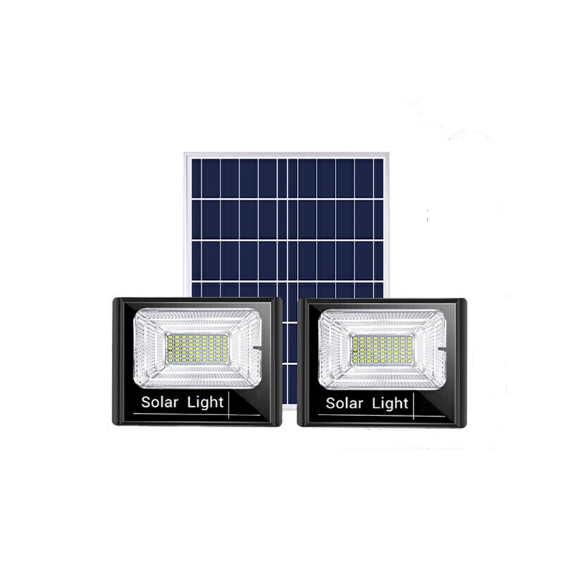 Solar Lamp Outdoor Courtyard Lamp Household Lamp New Countryside One Trailer And Two Lights High-power Street Lamp 300w